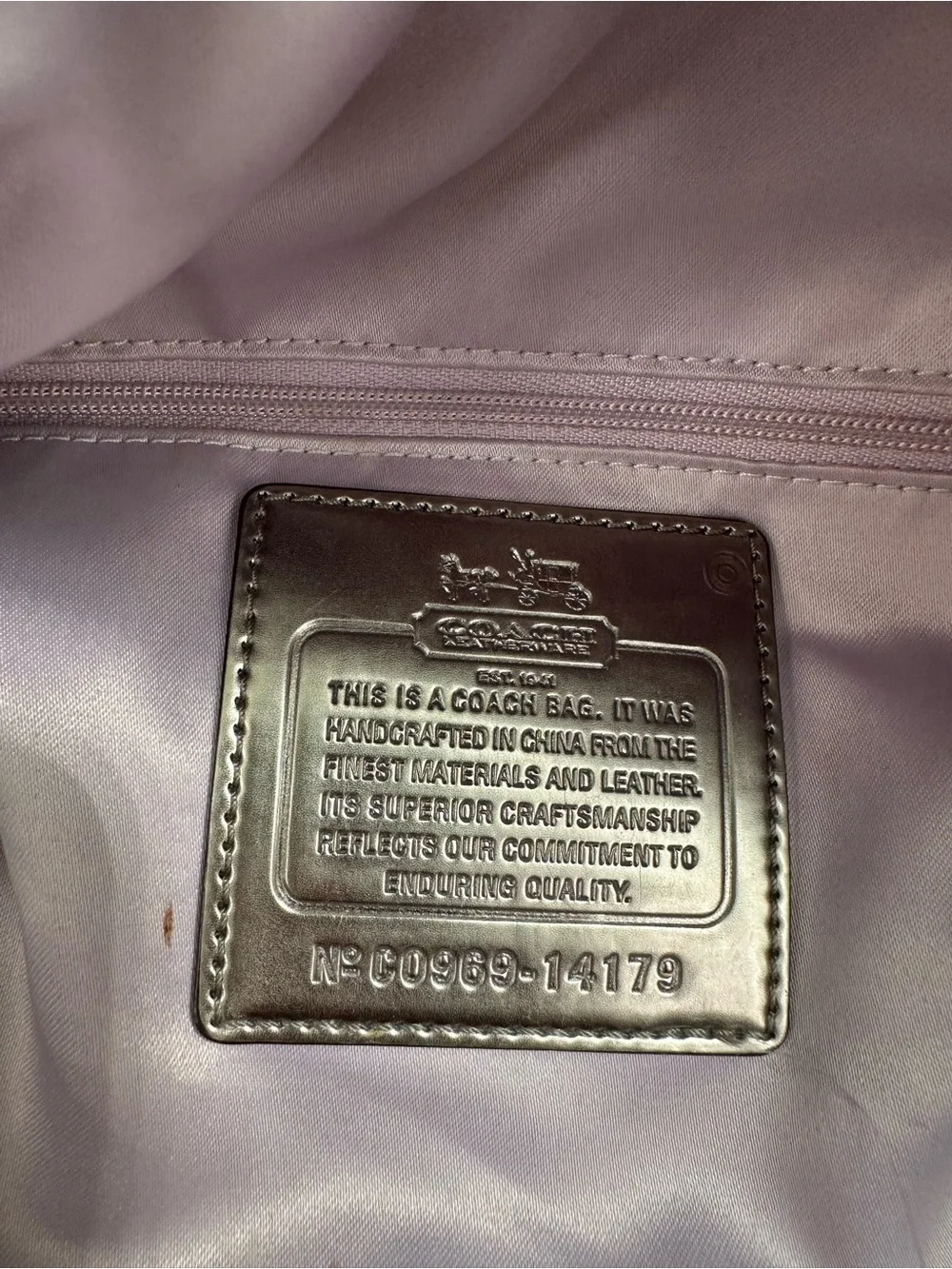 COACH Madison Large Sabrina Satchel Deep Teal Patent Leather Convertible 14179